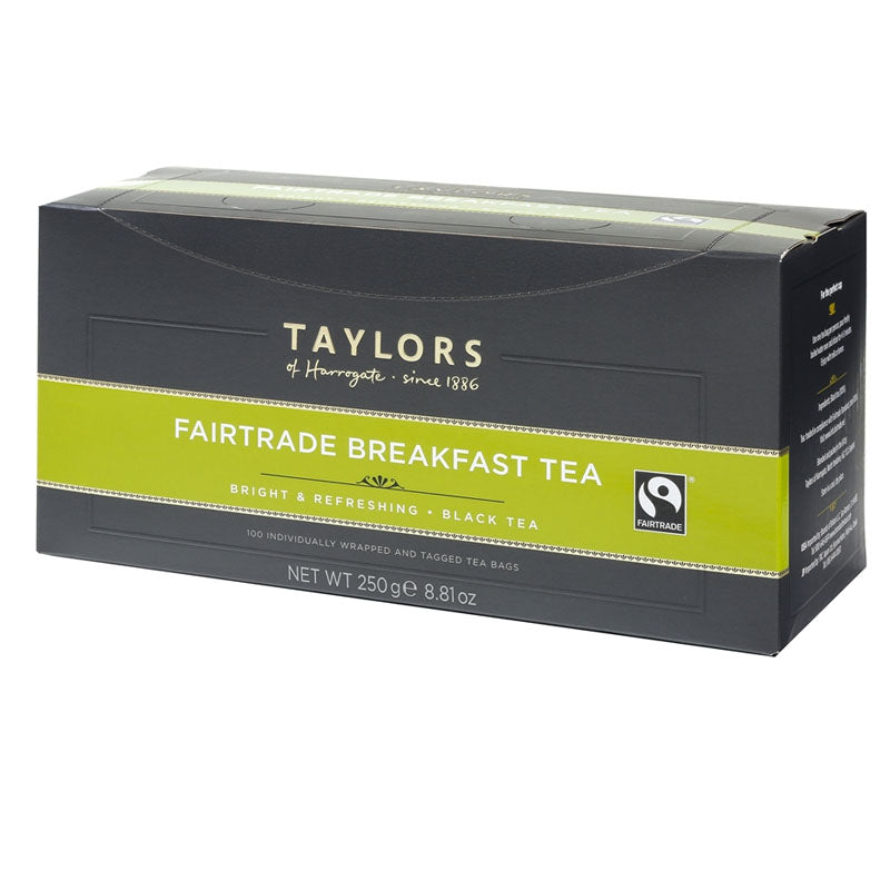 Taylors of Harrogate Fairtrade Breakfast Wrapped & Tagged Tea Bags 100