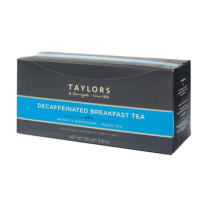 Taylors of Harrogate Decaffeinated Black Wrapped & Tagged Tea Bags 100