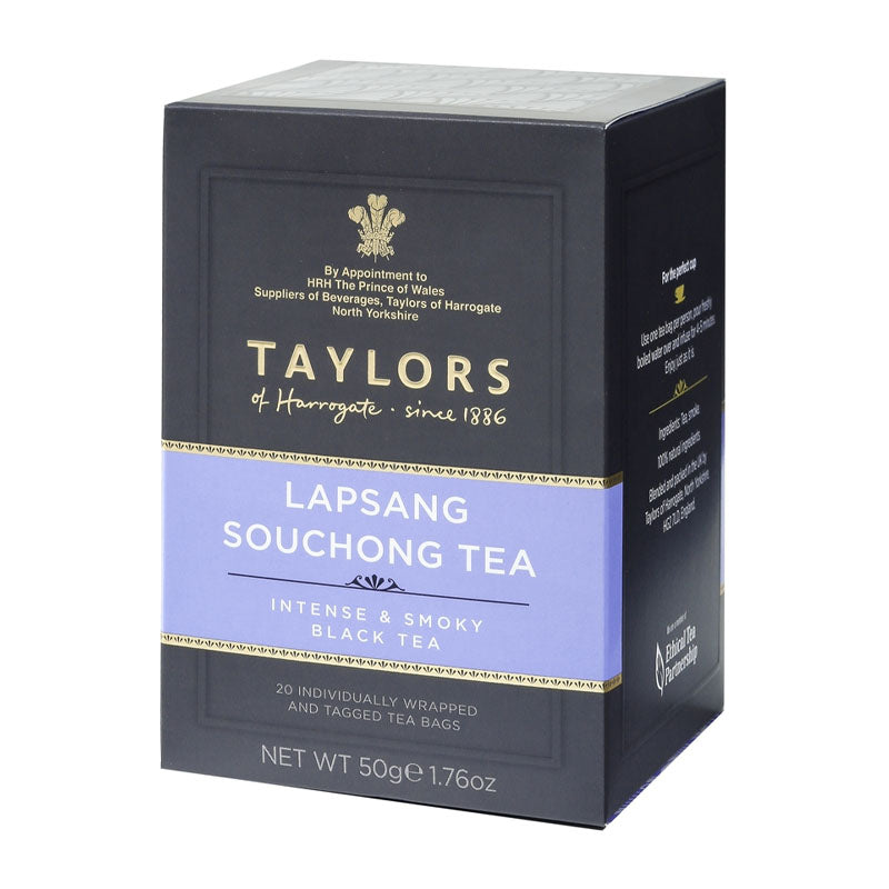 Taylors of Harrogate Lapsang Souchong Wrapped & Tagged Tea Bags 20