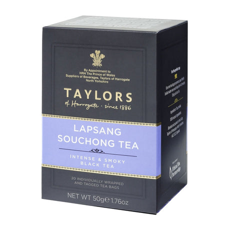 Taylors of Harrogate Lapsang Souchong Wrapped & Tagged Tea Bags 20