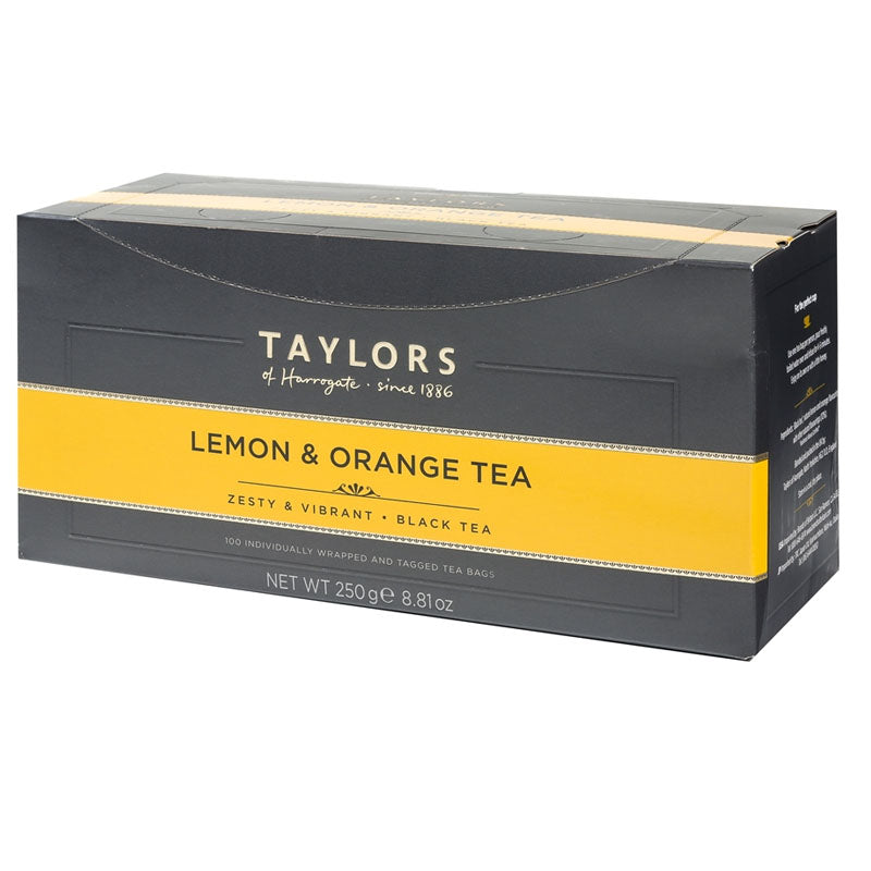 Taylors of Harrogate Lemon & Ginger Wrapped & Tagged Tea Bags 100