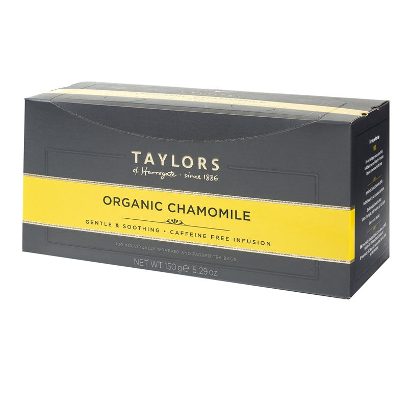 Taylors of Harrogate Organic Chamomile Wrapped & Tagged Tea Bags 100