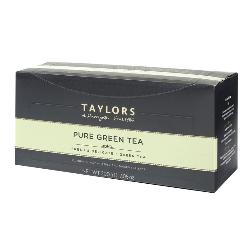 Taylors of Harrogate Pure Green Wrapped & Tagged Tea Bags 100