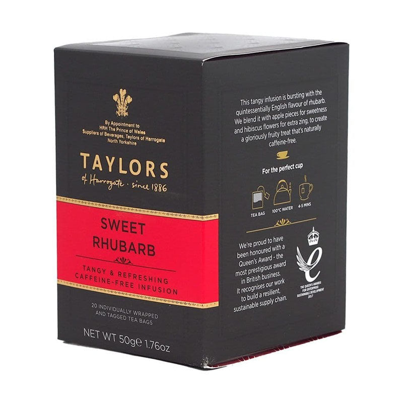Taylors of Harrogate Sweet Rhubarb Wrapped & Tagged Tea 20