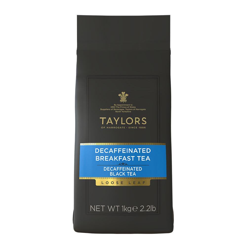Taylors of Harrogate Decaffeinated Breakfast Tea Loose Leaf 1KG
