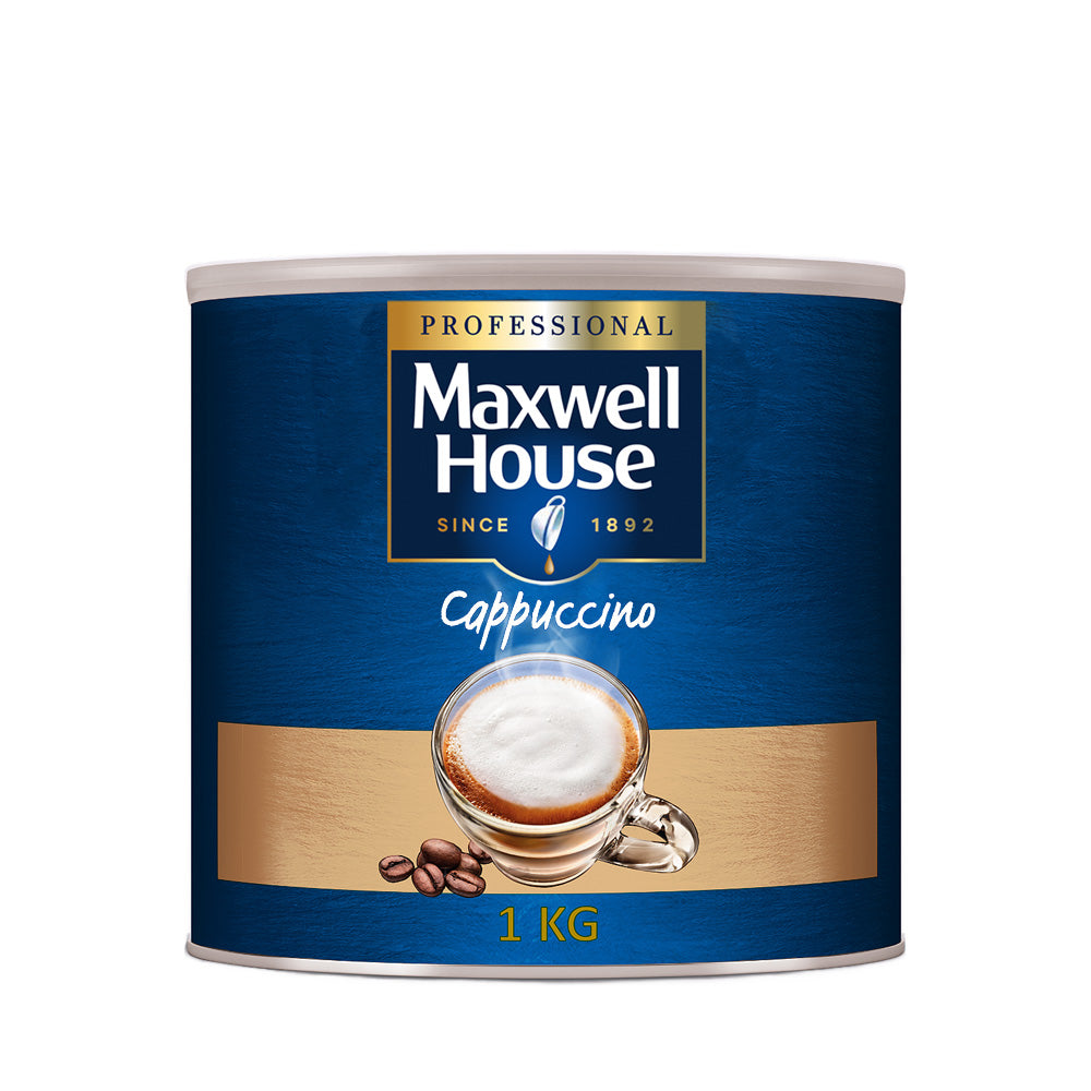 Maxwell House Cappuccino Instant Coffee Tin
