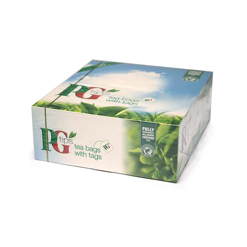 PG Tips Tea Bags String and Tagged 100s