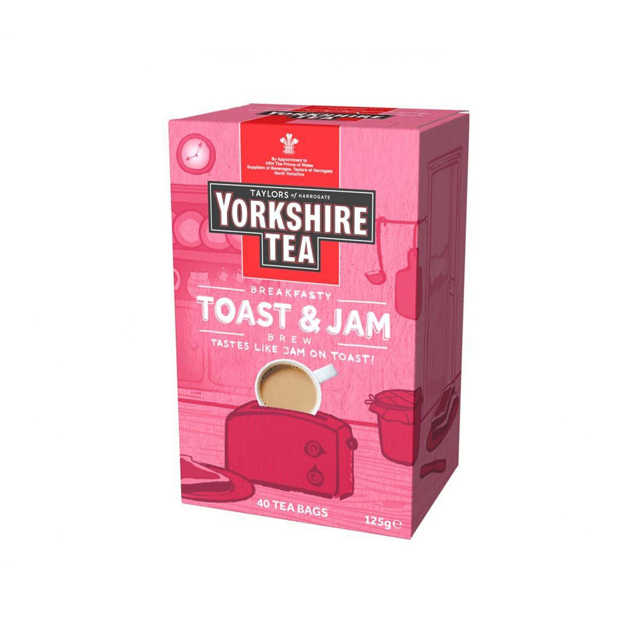 Yorkshire Tea Breakfasty Toast & Jam Brew 40 Tea Bags - 125g